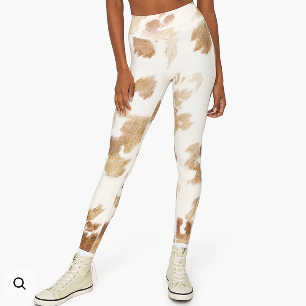 V-Shape Cowhide Leggings- WeWoreWhat